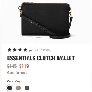 Dagne Dover Black Essentials Clutch Wallet